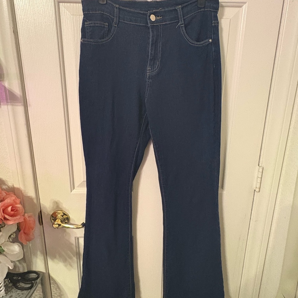 Women's Blue Flared Jeans